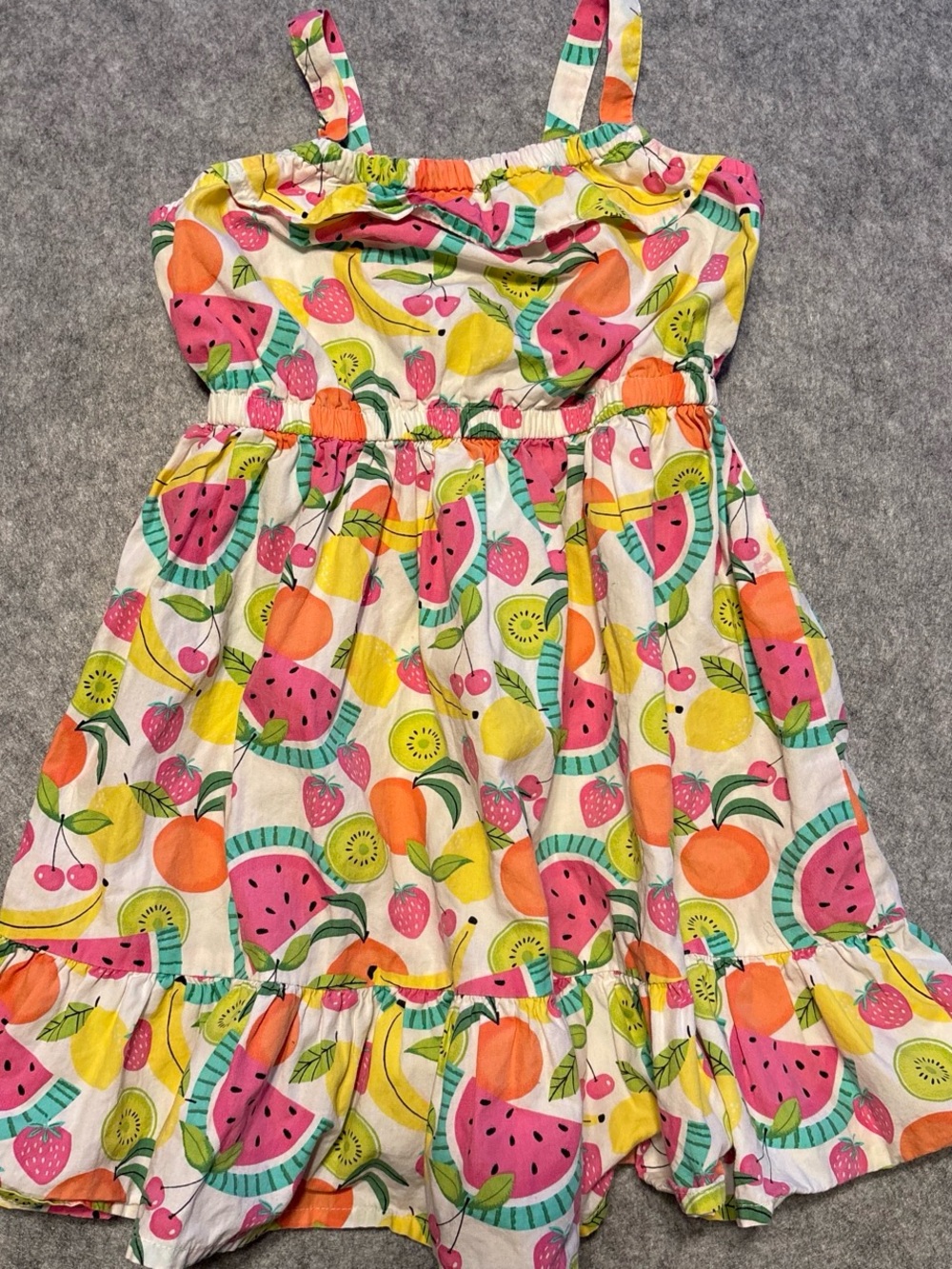 Gymboree Pink, Orange, Yellow & Green Fruit-Print Sundress